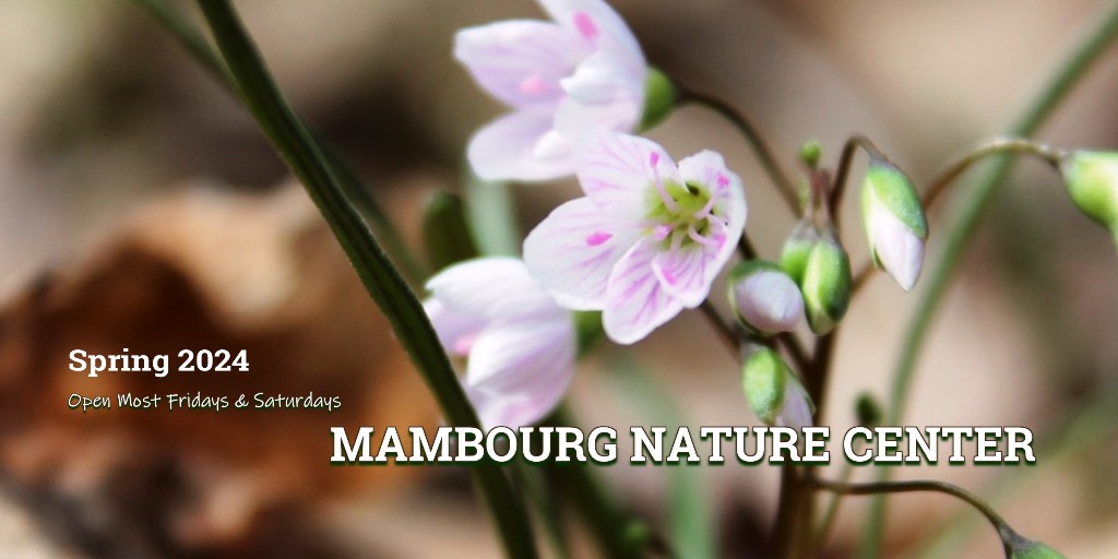Mambourg Nature Center, Spring 2024 Schedule (Mambourg Park)